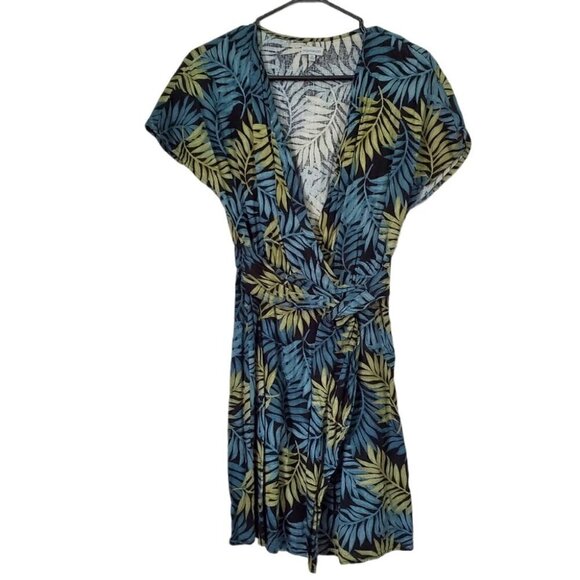 Paraphrase Palm Print Linen Dress - Picture 5 of 6